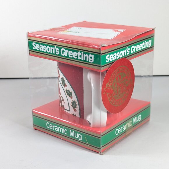 Woodward Canada Christmas mug Teddy Bear Holiday Mug Vintage Gift idea - Picture 3 of 13